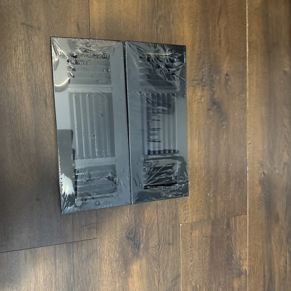 Black Metal Decorative Vent‎ Covers Grille Louver Set of 3